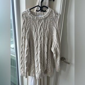 Zara Oversized Cable Knit Sweater